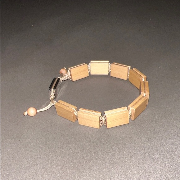 NWT Woodstone Men’s Oasis Maple Bracelet with Silver Accents - Picture 3 of 6